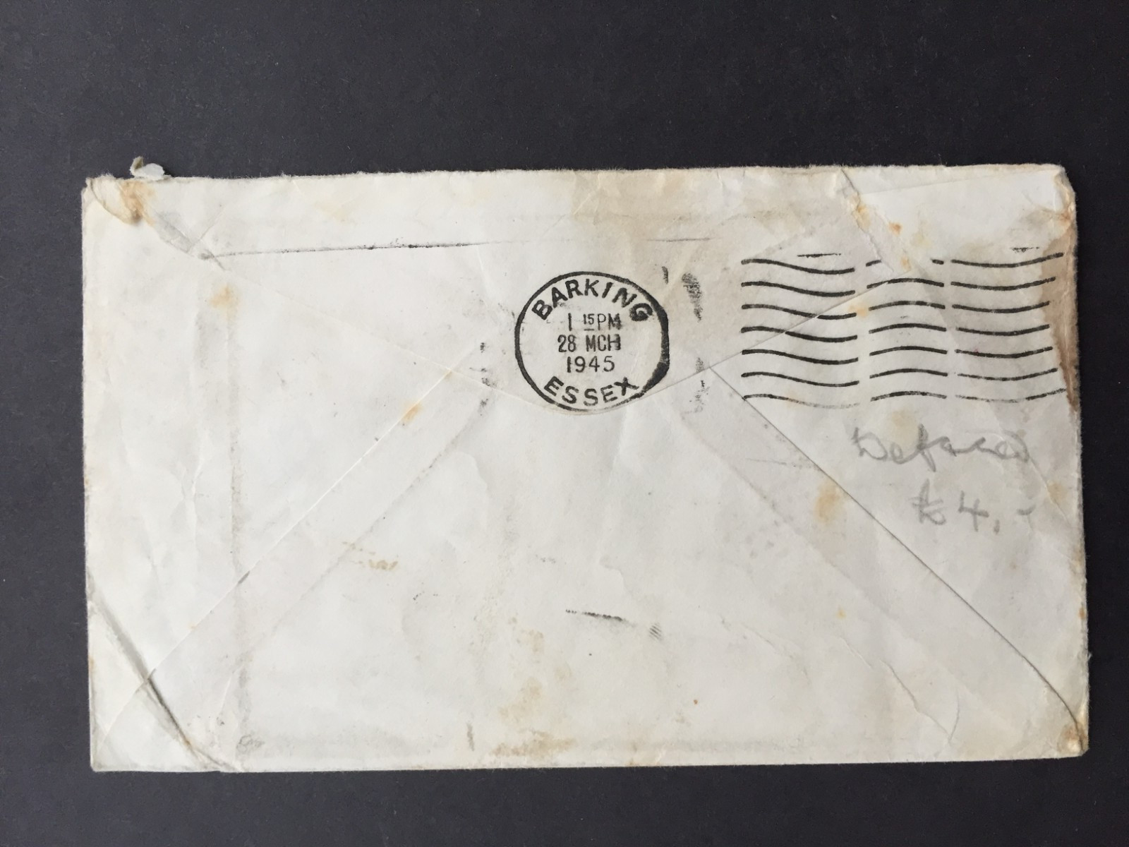 D SOMALILAND PROT. 1945 3d x 3 ON COVER CENSOR 966 (OBLITERATED) TO GB