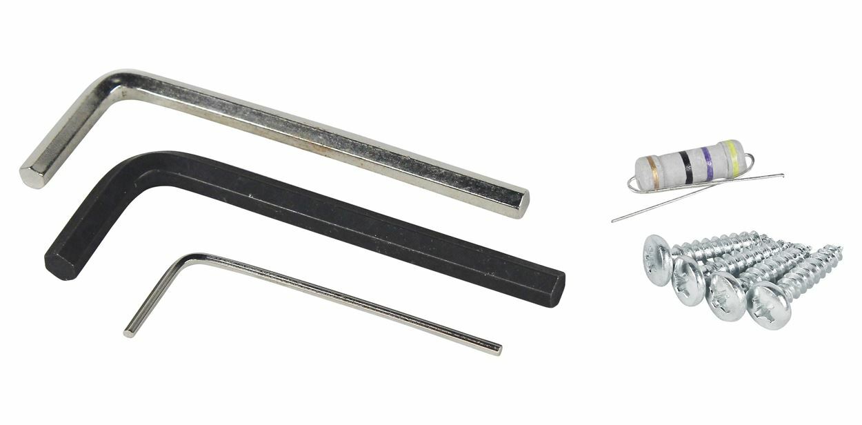 Rockville 50 Farad Hybrid LED Car Capacitor w/Dual Meters+0 Gauge Amp Wire Kit