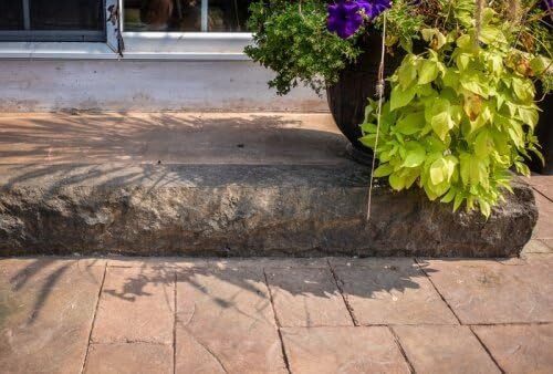 Step Insert for Concrete Steps, Porches, Risers - 8" (Split Limestone) Walttools