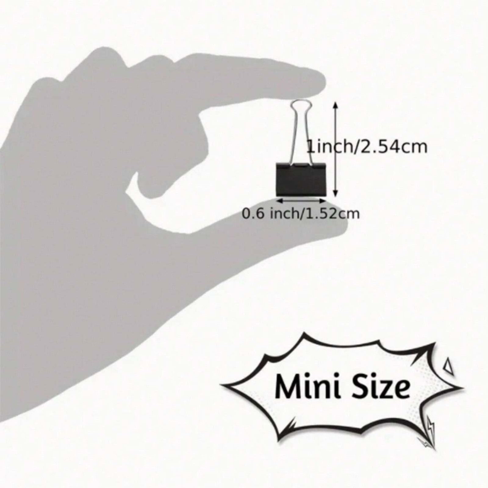 30P Metal Clamp Style Paper Clips Paper Document Binder Clip For Office & School