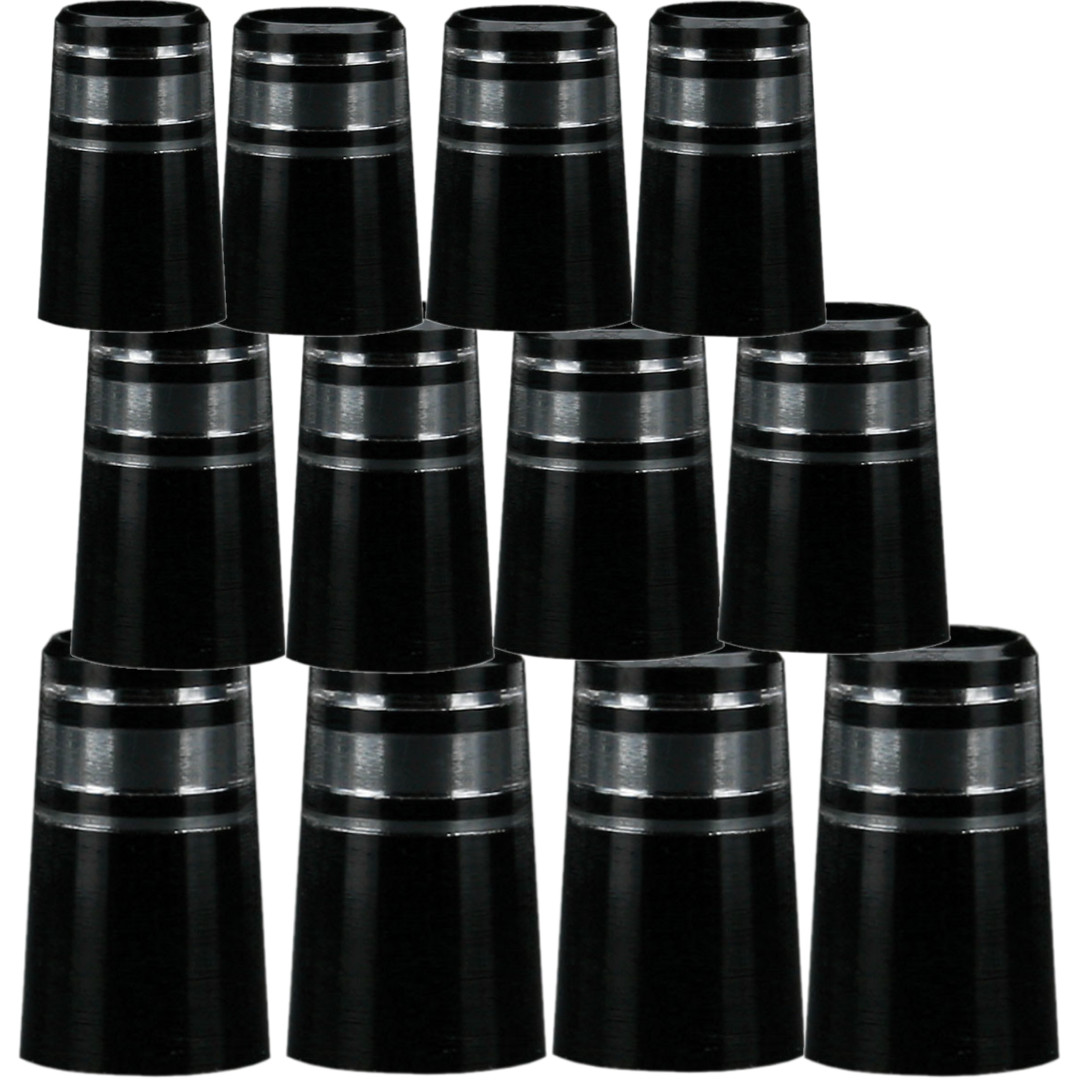 6R Designer Premium Iron Ferrules (12 Pack) - Fits .370" & .355" Golf Shafts