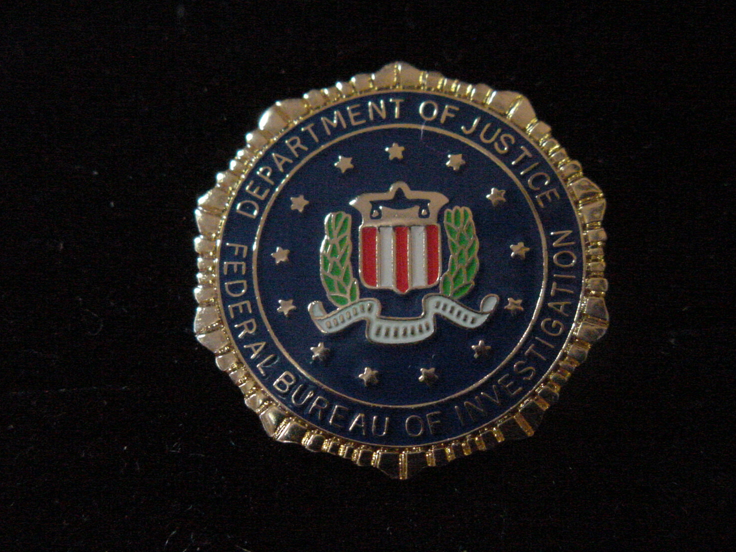 FBI Lapel Pin color seal New