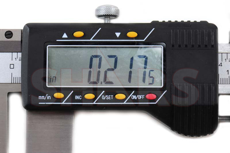 18" 450mm INCH METRIC STAINLESS DIGITAL CALIPER .0005" NEW R]