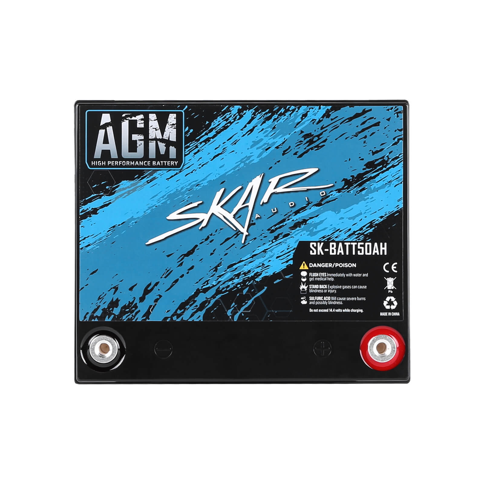 NEW SKAR AUDIO 12V 50Ah AGM HIGH PERFORMANCE CAR AUDIO BATTERY | SK-BATT50AH