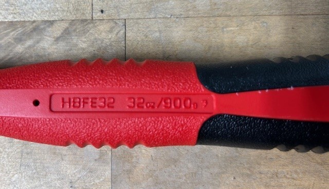 NEW Snap On 32oz Soft Grip Dead Blow Hammer (Red) HBFE32