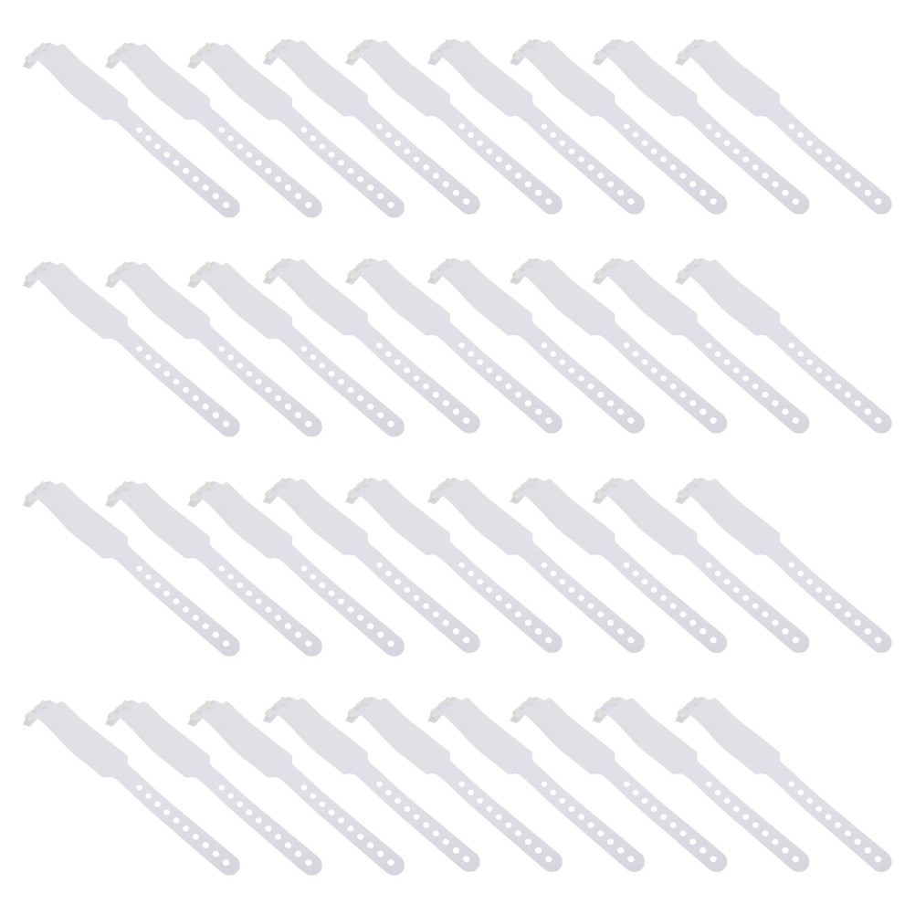 100 Pcs Disposable Medical Identification Wristbands PVC Hospital Patient