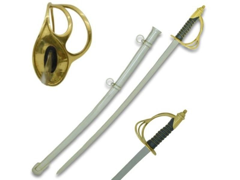 U.S. Medieval Warrior Light Cavalry Saber Sword 40" Carbon Steel + Scabbard