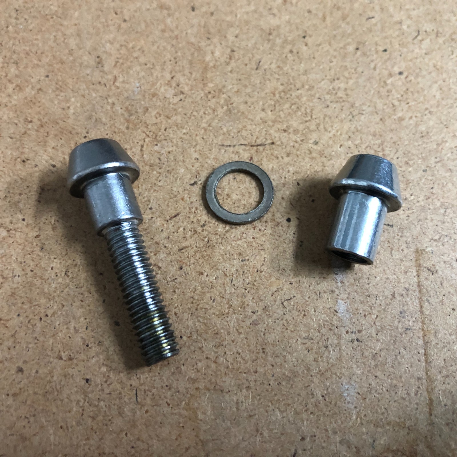 New Stainless Steel Seat Post Clamp Binder Bolt Pillar Pin M8 Silver