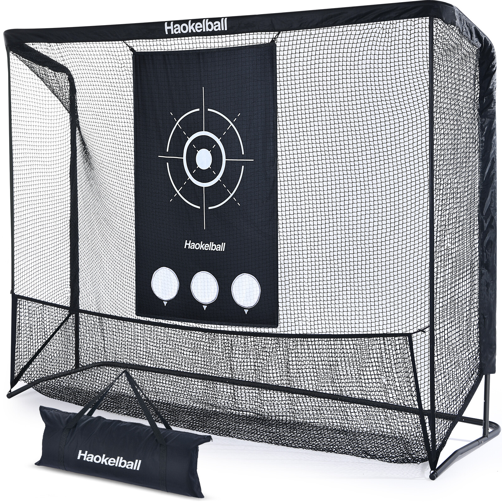 10x7.5ft Heavy Duty Golf Practice Net with Target Cloth Driving Golf Hitting Net