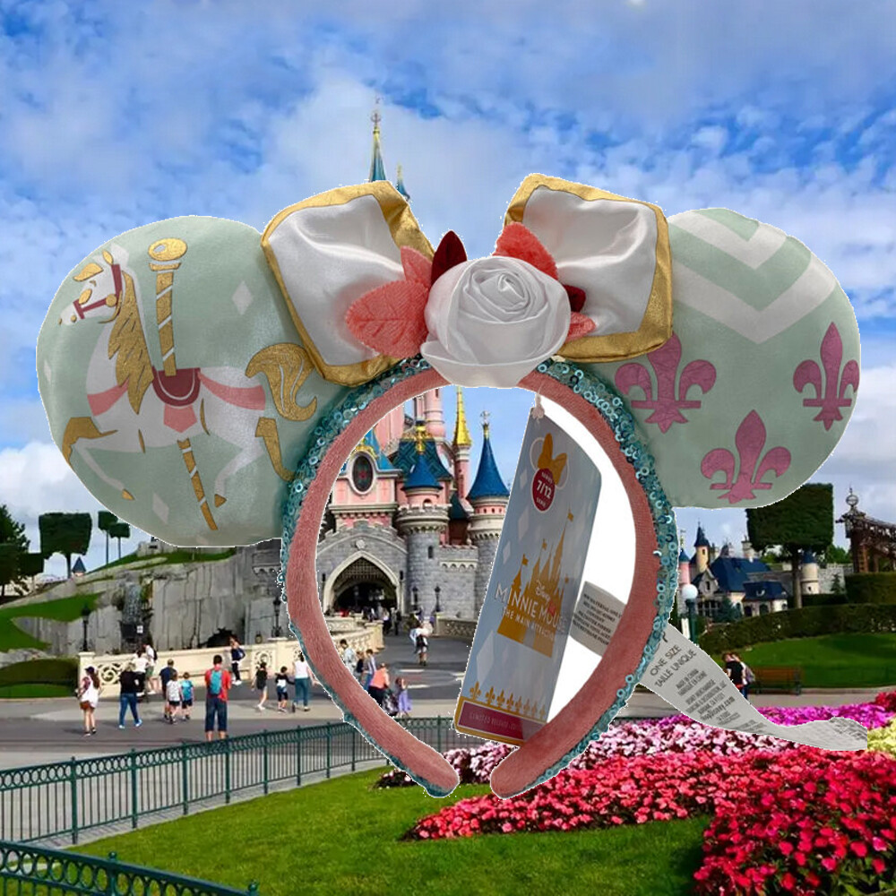 Disney~Parks The Main Attraction Minnie Mouse Ears King Arthur Carousel Headband