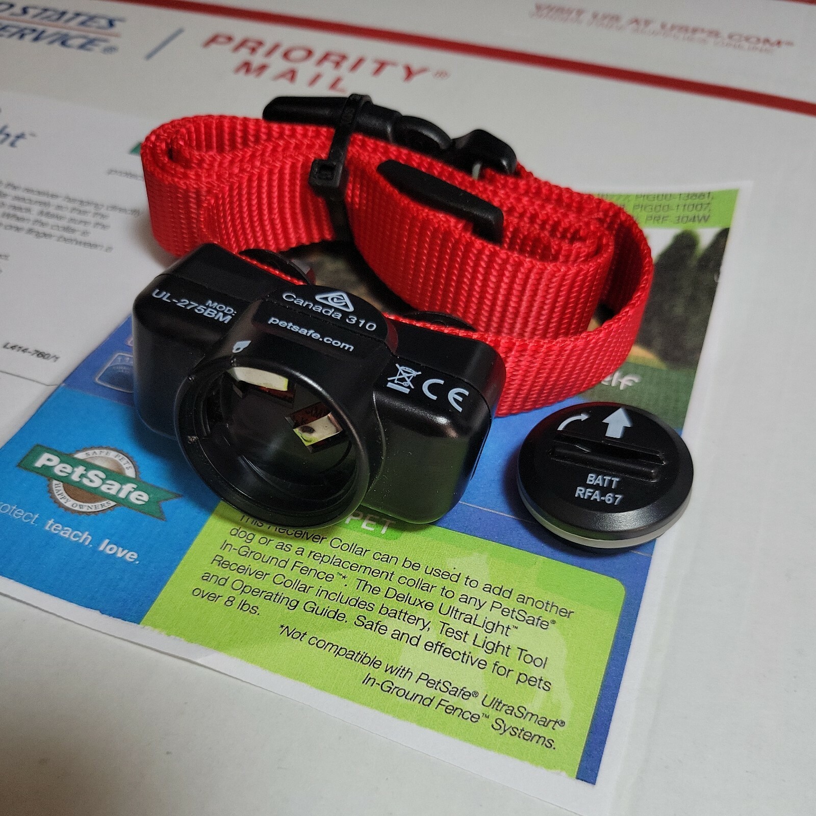 Petsafe Dog Ultralight Collar Receiver Wire In-Ground Fence Add-A-Dog PUL-UL-275