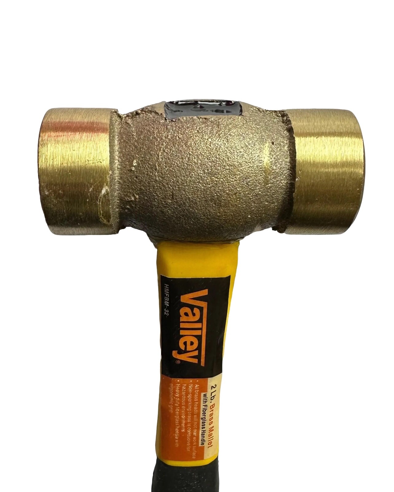 Brass Mallet, Fiberglass Handle 1, 2, 3, 4, Lbs.