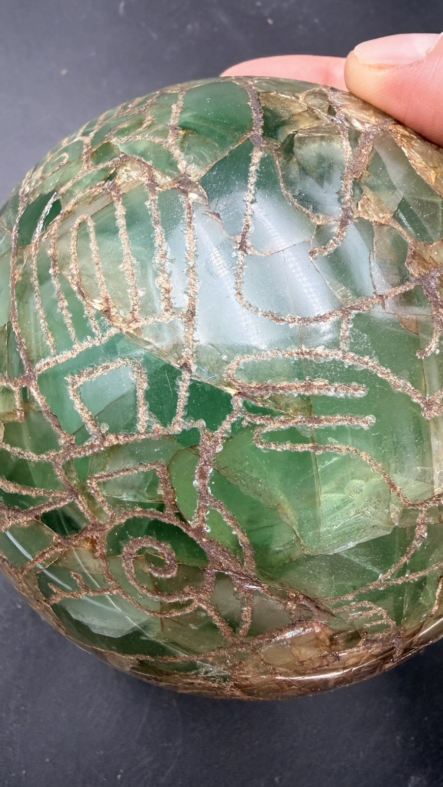 Pre Maya Fluorite Sphere From Tula Hidalgo Mexico