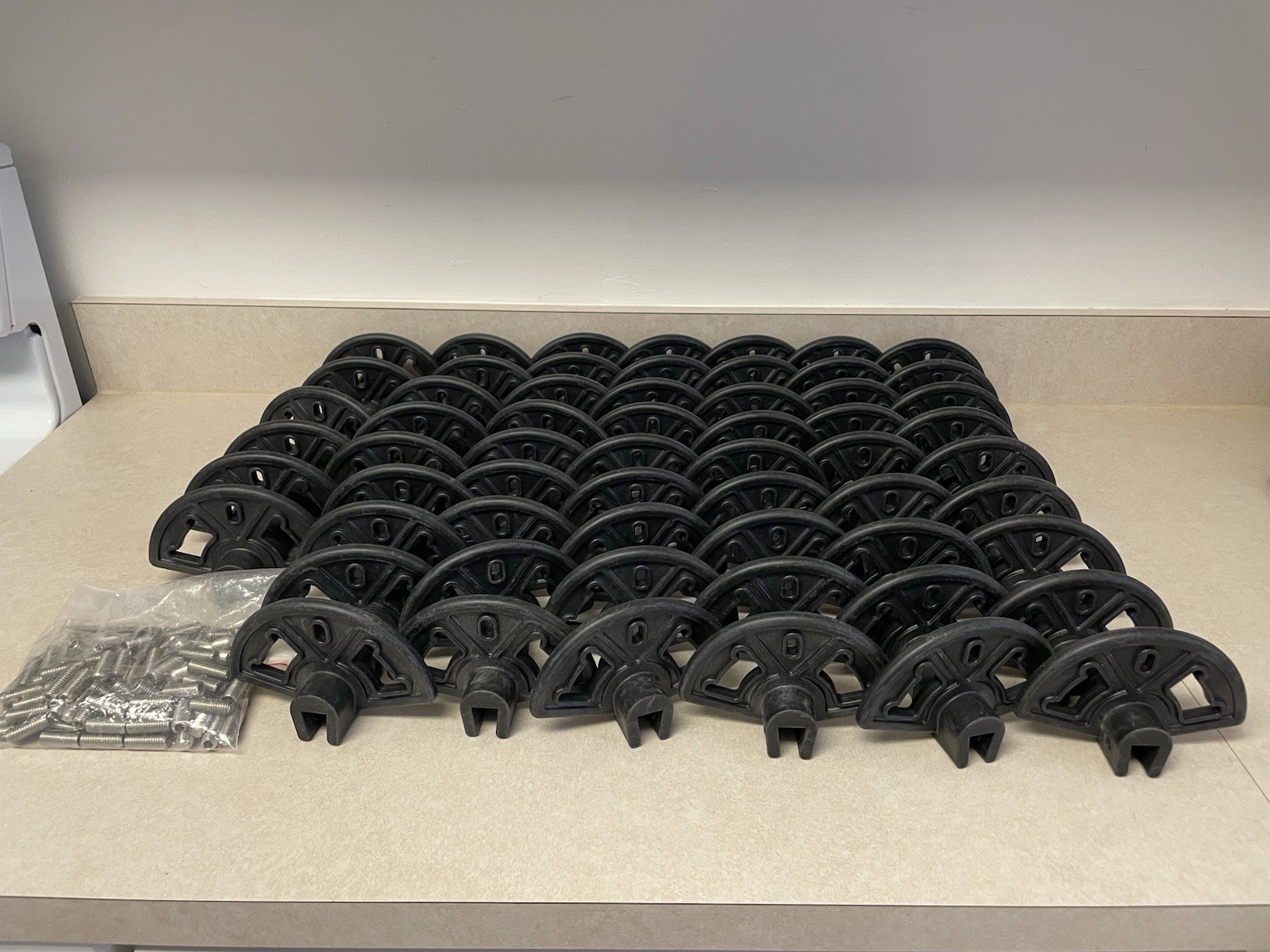 READ DESCRIPTION- Pack Of 56 Snow Guards For Standing Seam for Metal Roofs