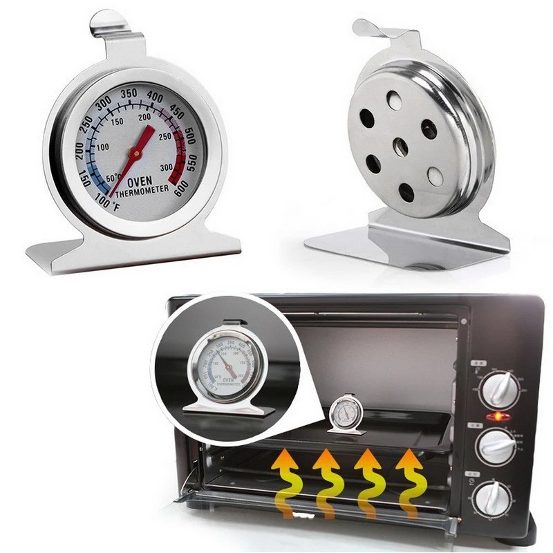 Oven Thermometer Stainless Steel Classic Stand Up Food Meat Temperature Gauge5-1