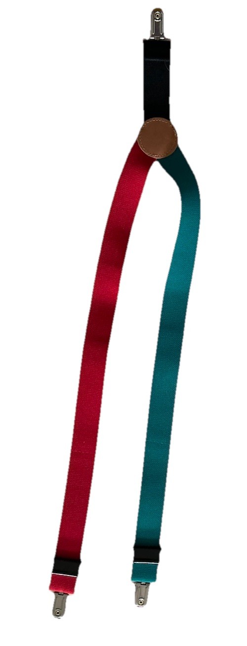 Gymboree Vintage (90s) Boy’s TRAIN Adjustable Suspender With Leather Logo Preown