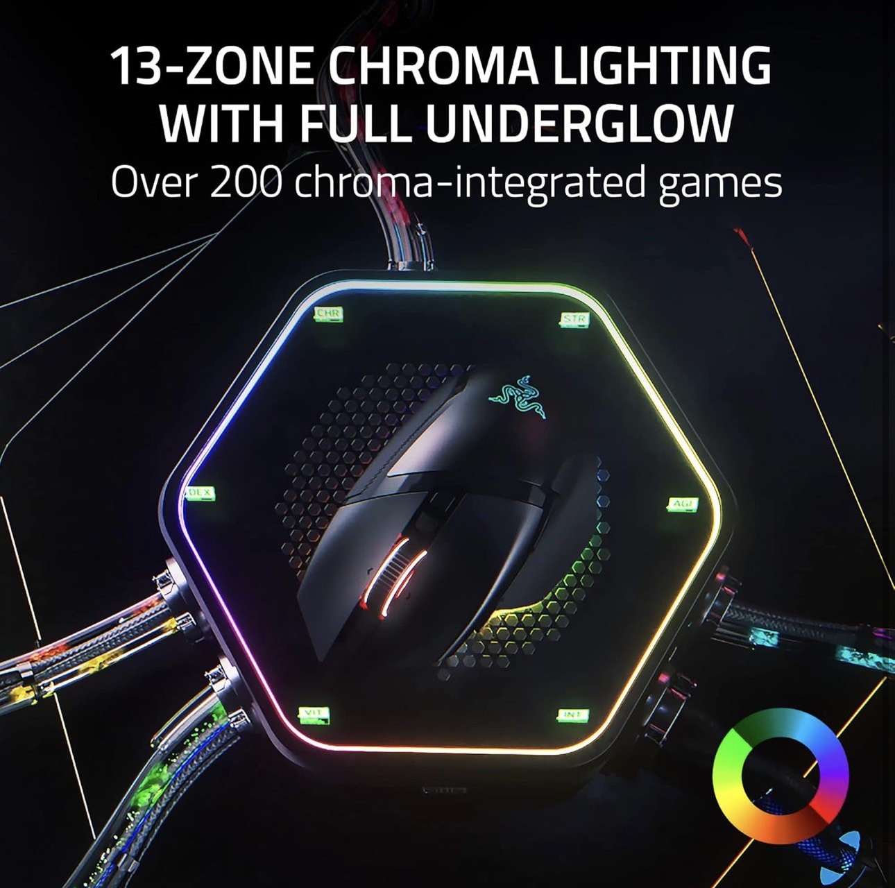 Razer Basilisk V3 Pro Customizable Wireless Gaming Mouse - Black...