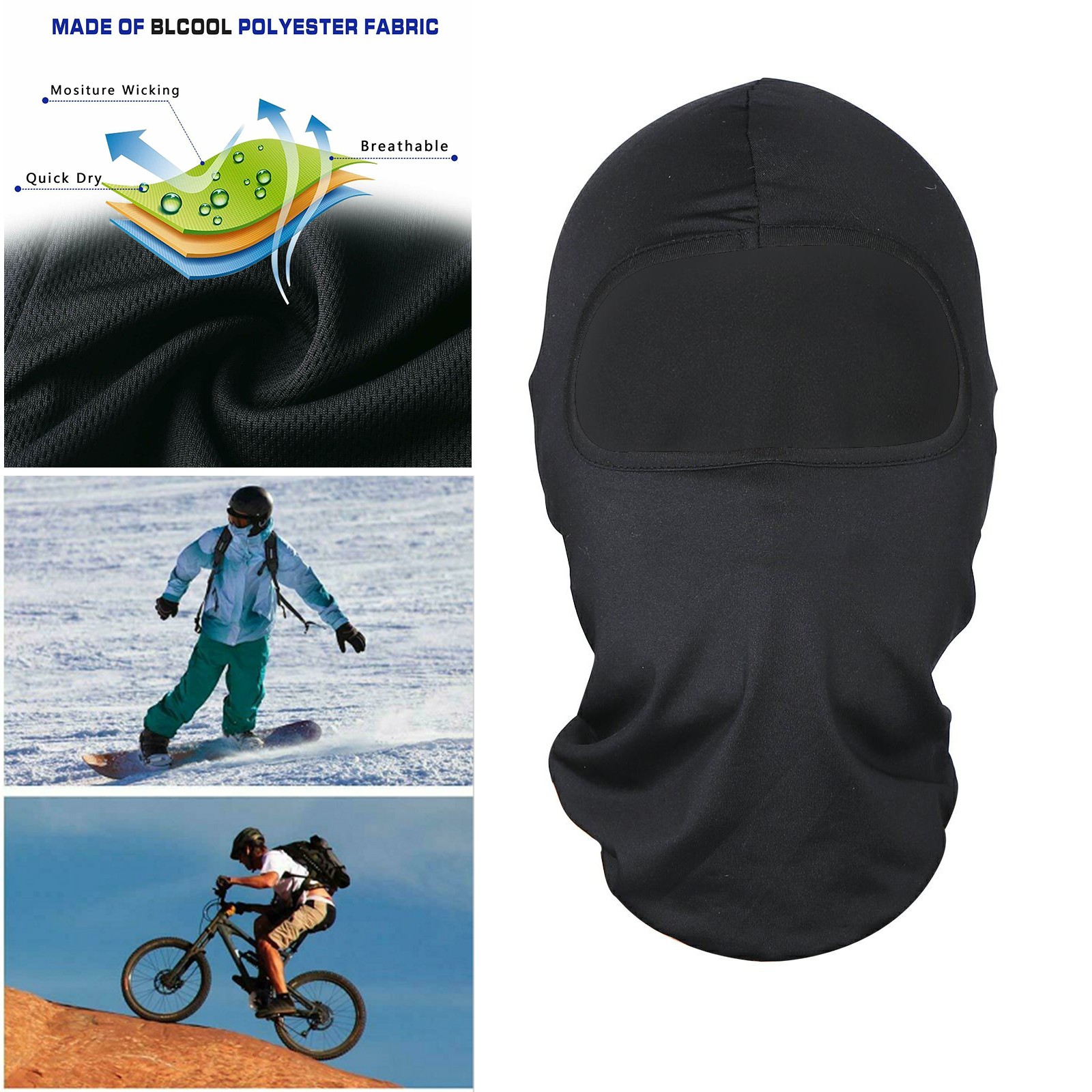 5-50PCS Tactical Balaclava Thin Full Face Mask Lightweight Motorcycle Warmer Ski