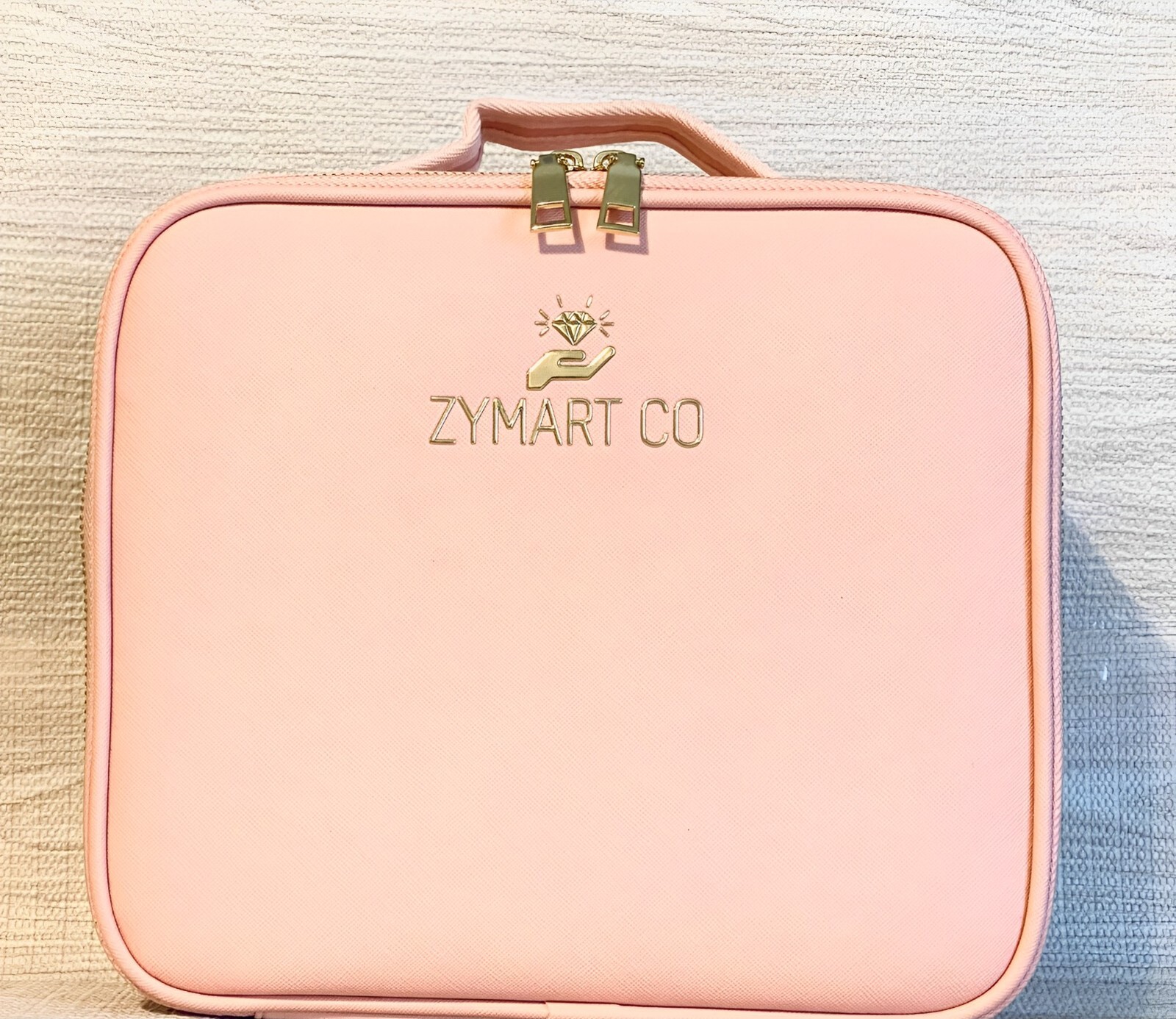 GlowandGo Makeup Case --Travel Bag Cosmetic Case with LED Lights and Mirror-