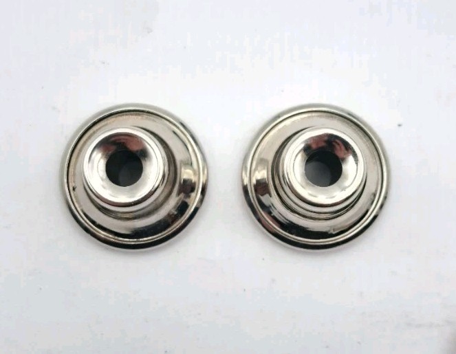 Reproduction Hoosier Cabinet Knobs Nickel Plated Drawer Door Pulls Hardware Pair