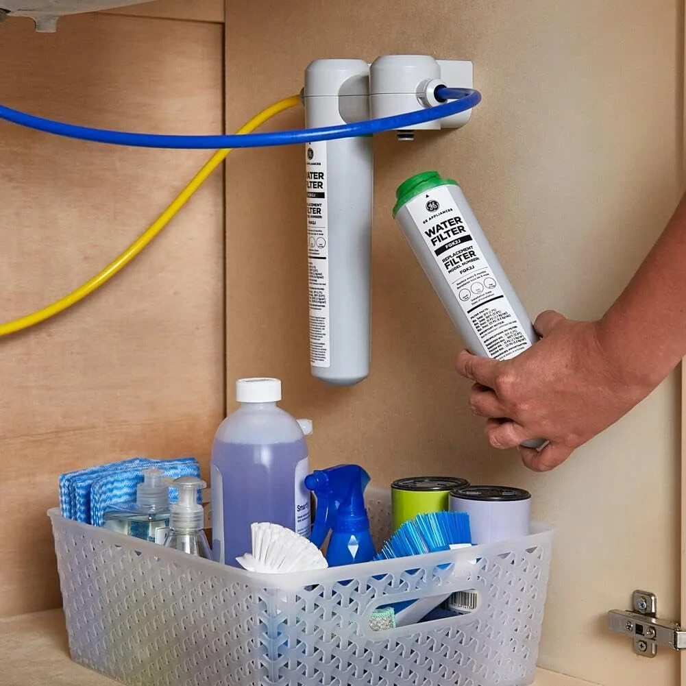 2 Pack GE FQK2J Dual Flow Replacement Under Sink Water Filters(green) usa