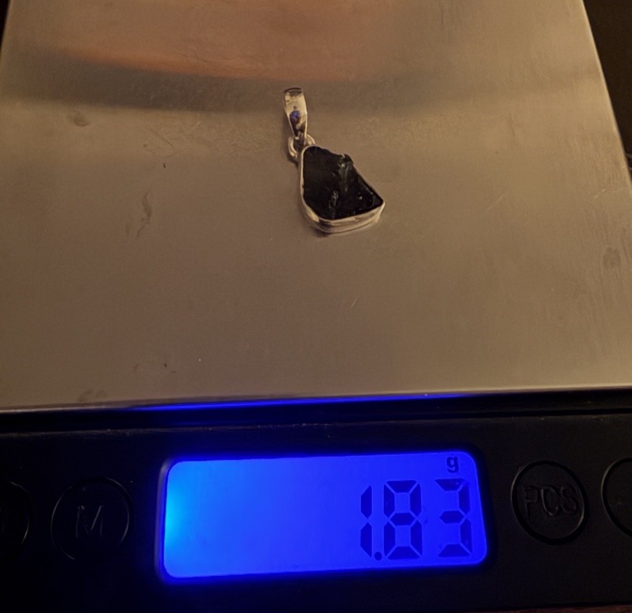 Moldavite Tektite Pendant, Czech Republic, Authentic Moldavite, 1.83g