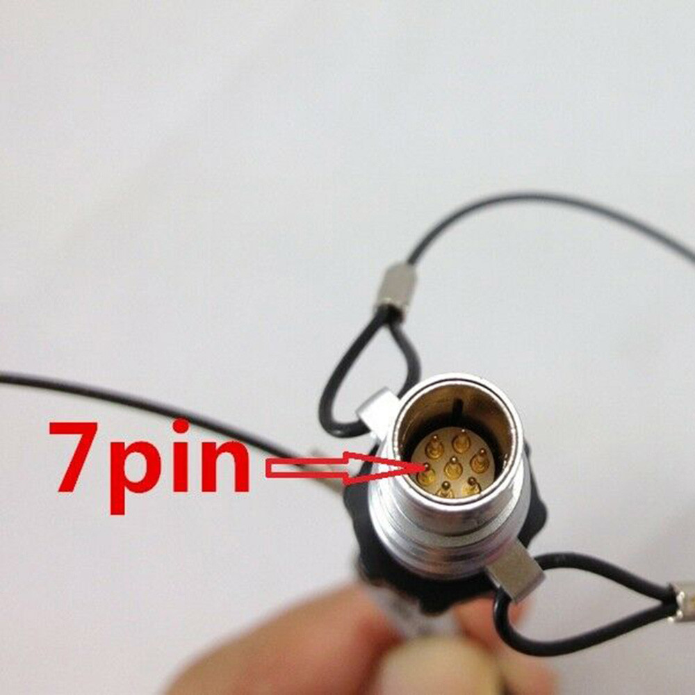 Power 7 Pin Cable Protect For Trimble R8 R7 R6 4700 GPS Ire to Alligator Clips