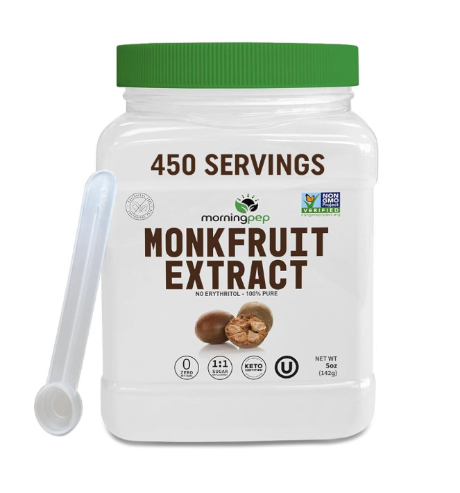 100% Pure Monk Fruit Extract Sweetener Powder No Erythritol Zero Calorie 5oz
