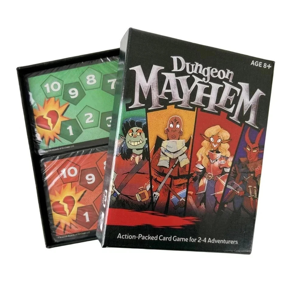 Share Dungeon Mayhem Board Game Cards Monster Madness Card English Toy Gift
