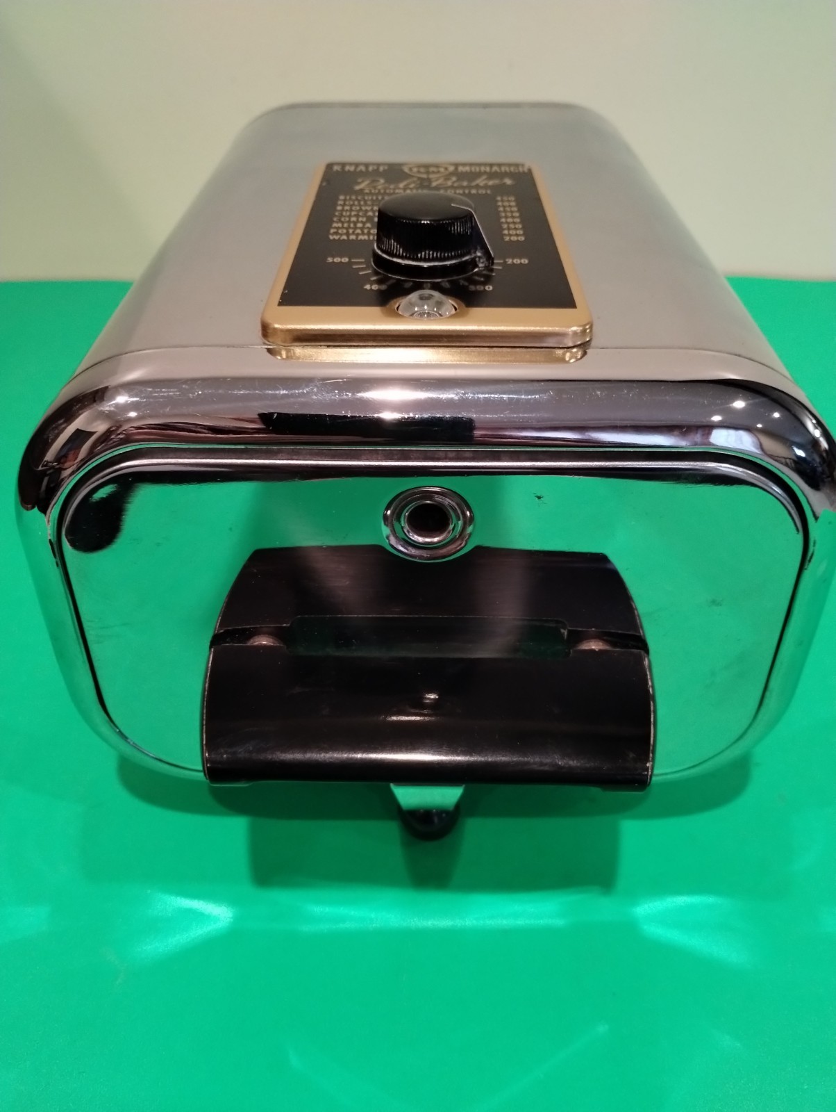 Vntg '50s Knapp Monarch Redi Baker Chrome Counter Top Oven. WORKS, LN, w/ Box