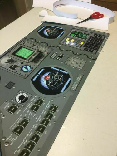 APOLLO 11 Star CM Cockpit panel Trek Guidance Computer Card model space prop YES