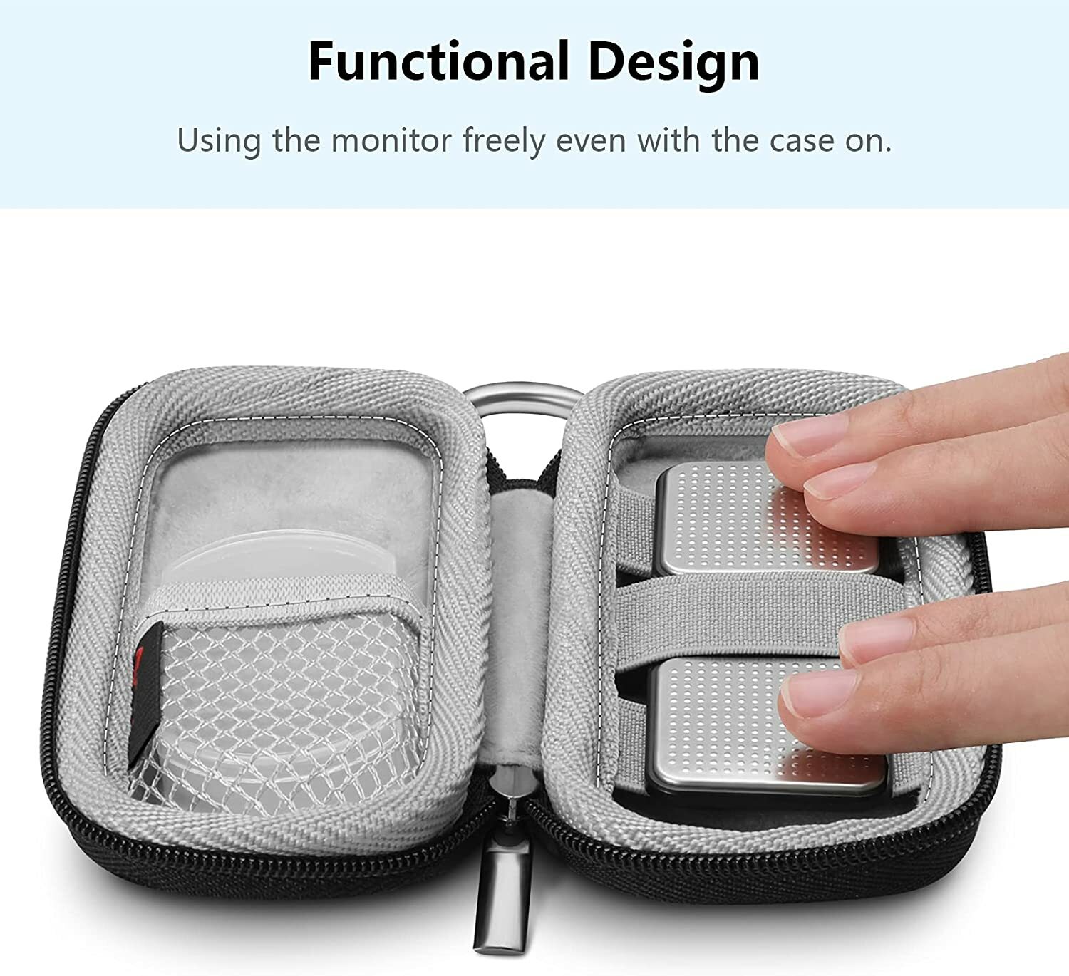 Carrying Case for Kardia Mobile 6L Protective Portable Travel Cover Storage Bag
