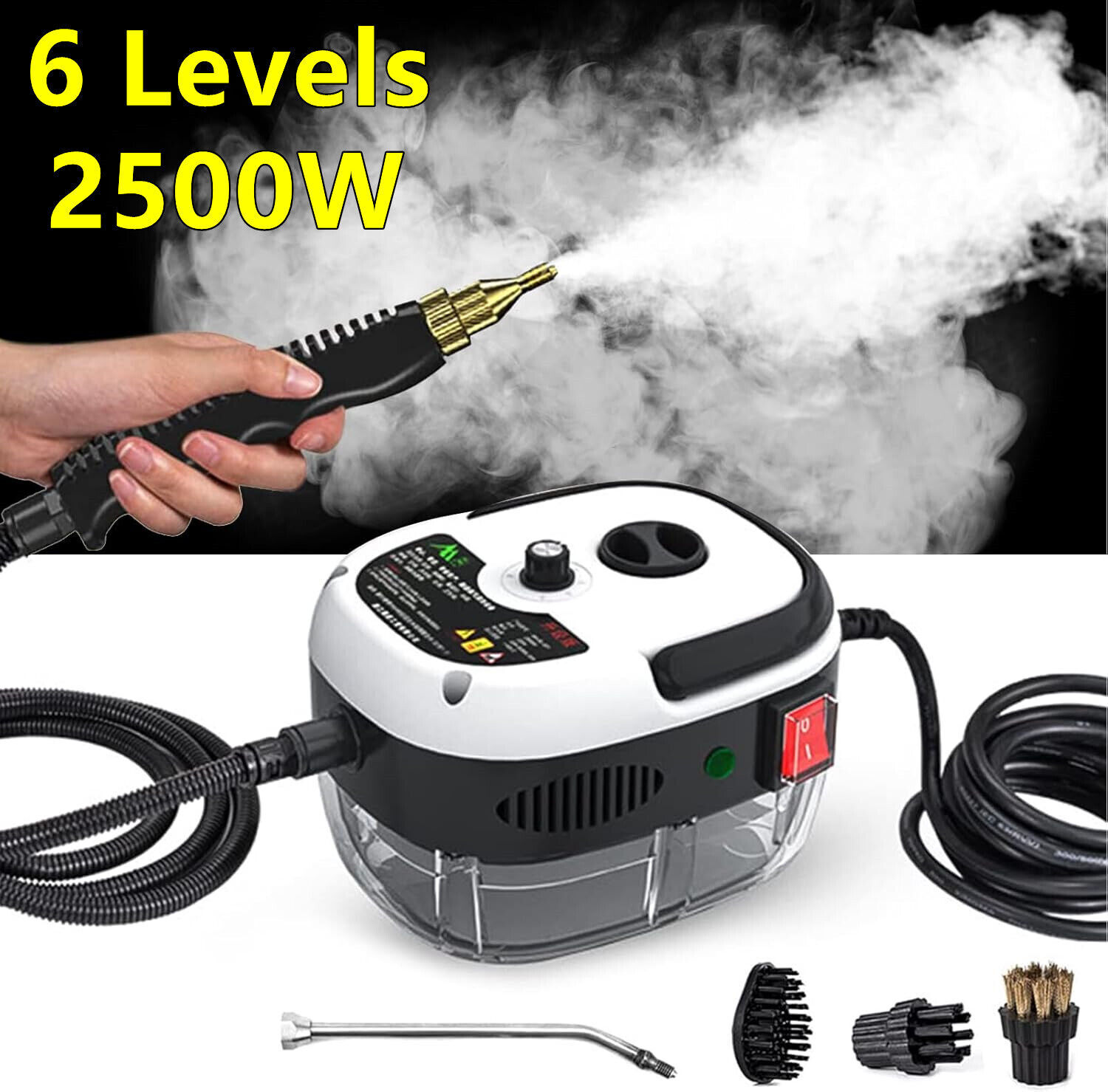Handheld High Temp Steam Cleaner High Pressure Household Cleaning Machine 2500W
