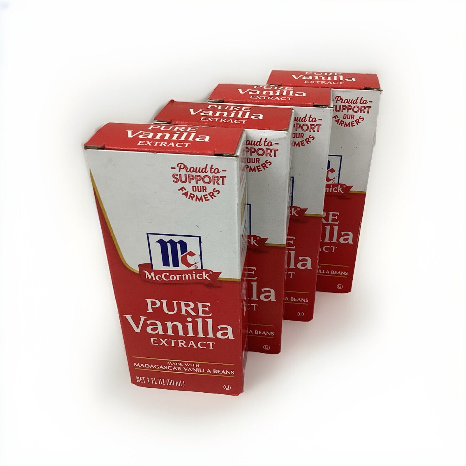 McCormick Pure Vanilla Extract 2 Fl. Oz. Each- 4 Pack Bundle