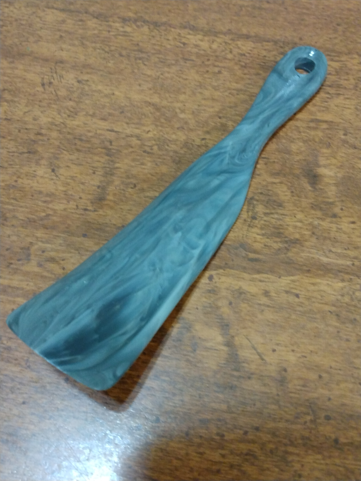 Allen Edmonds Plastic Shoe Horn Grey Marble Swirl 7" Long