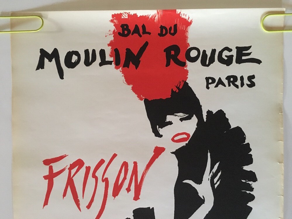Gruau Frou Frou Moulin Rouge Original Vintage Poster Advertisement French pin-up