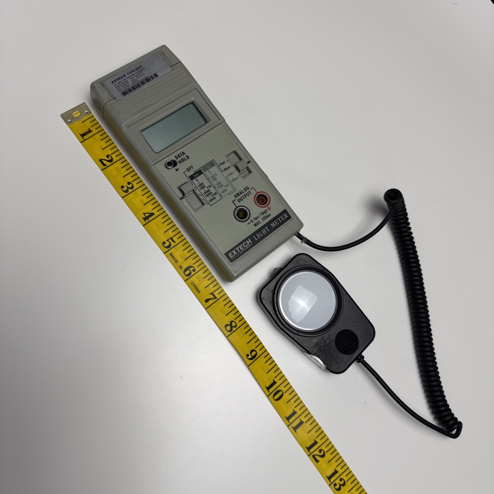 Extech 401025 Light Meter Digital Foot Candle Handheld Lux Fc Analog with Bag