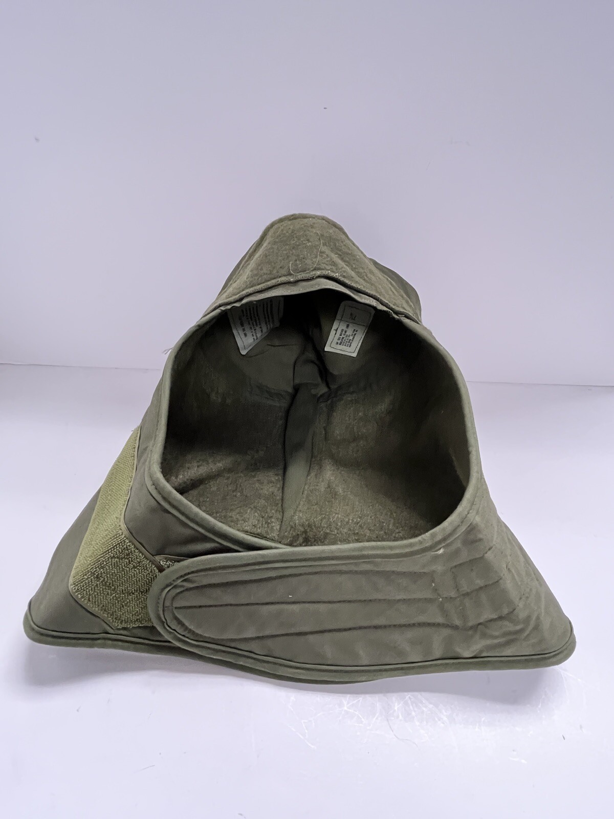 Vintage Military Surplus Pyle Cap - Helmet Liner - OD Green -- 7 1/4