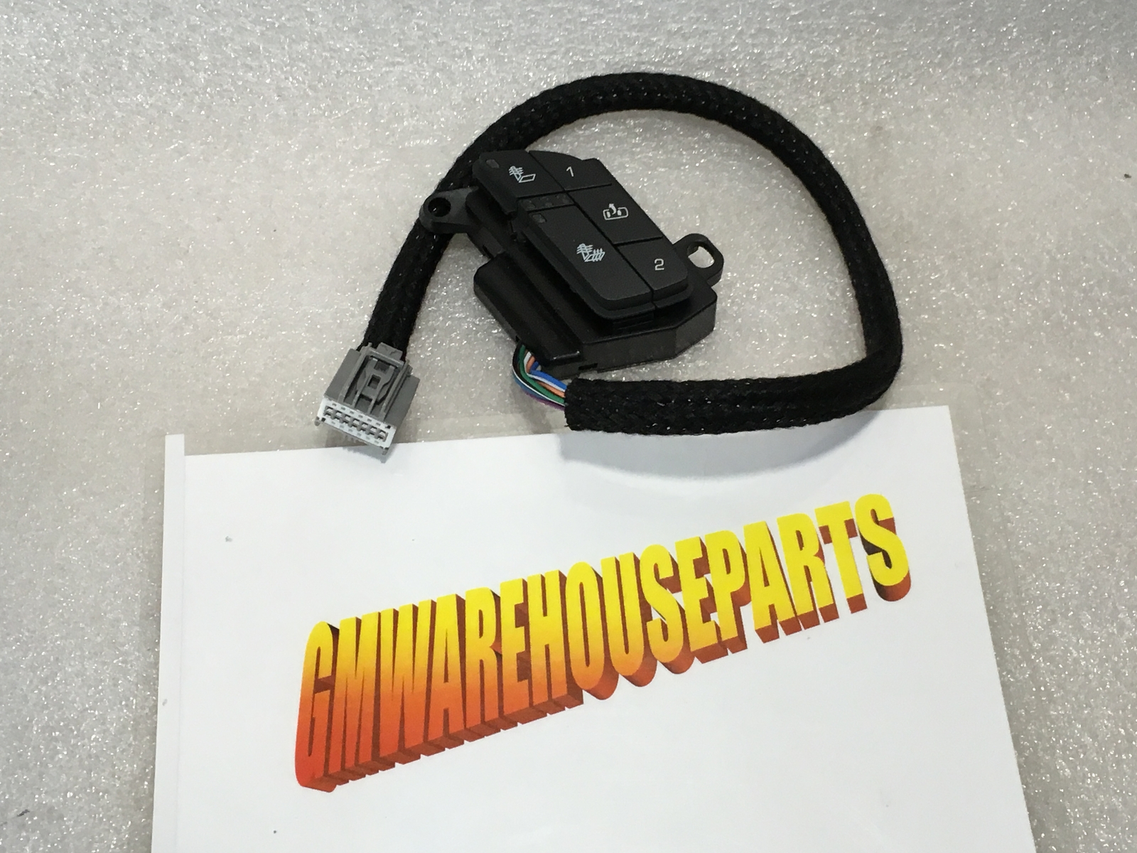2008-2013 SILVERADO SIERRA BLACK HEATED SEAT SWITCH WITH MEMORY NEW GM  25822438
