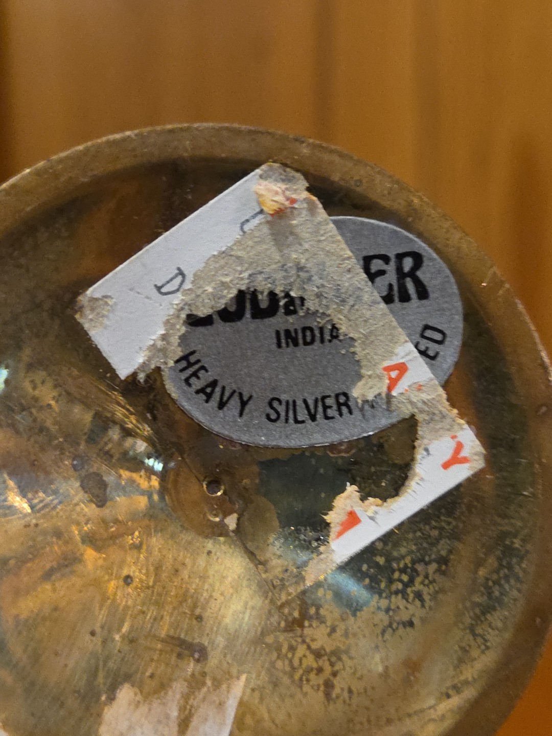 Vintage Pair Of Godinger Silver Plated Bird Shaped Brass Goblets Made In India