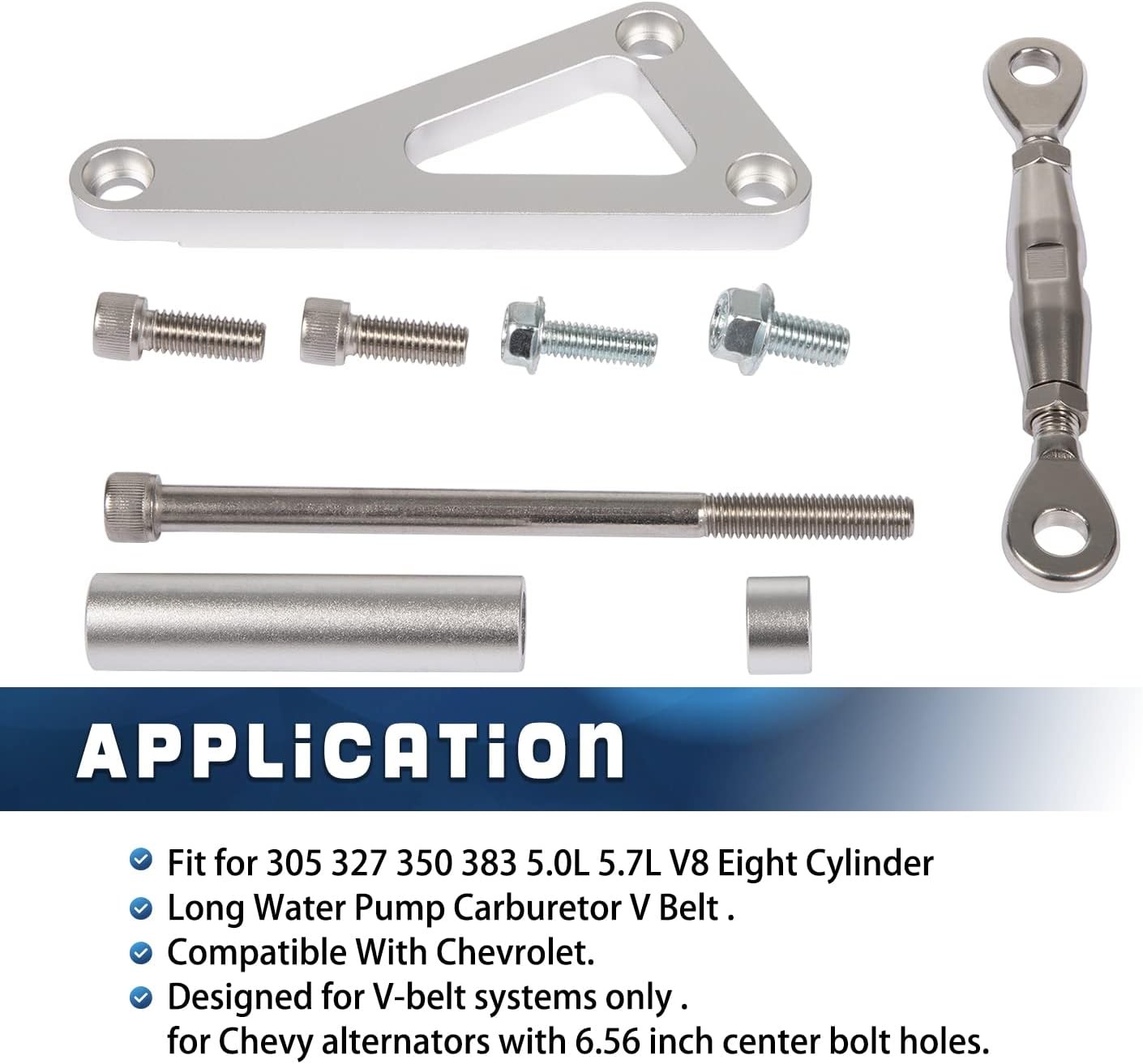 Alternator Bracket Kit for Small Block Chevy SBC 305 327 350 383 5.0L 5.7L V8