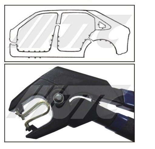 JTC-2557 FIXING CLAMP SET 0.1~5mm clips to Install and Remove Clamps