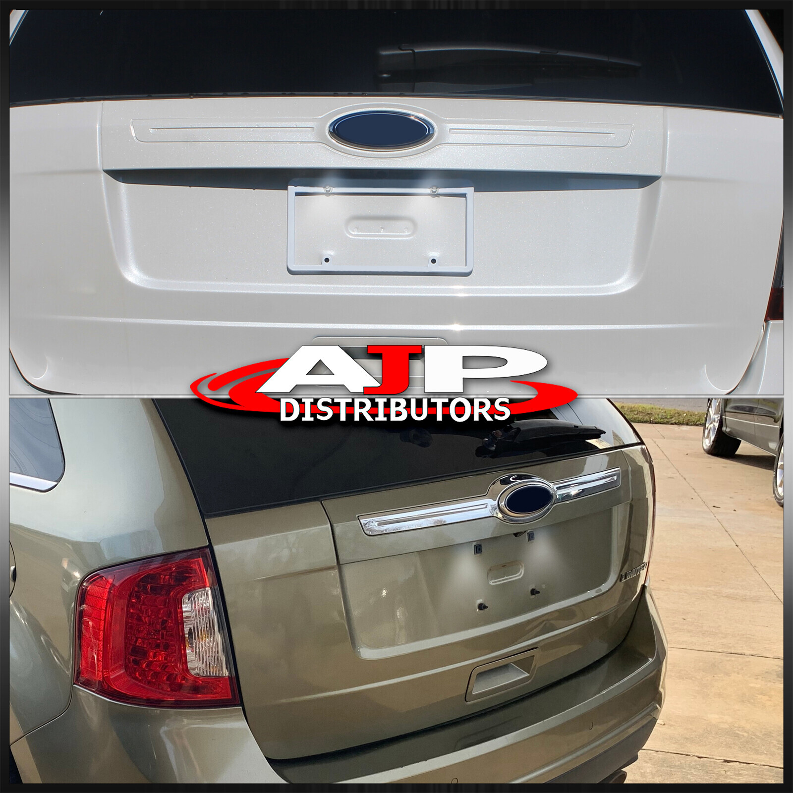 White LED License Plate Lights Housing Tag Lamps For 2007-2014 Ford Edge Escape