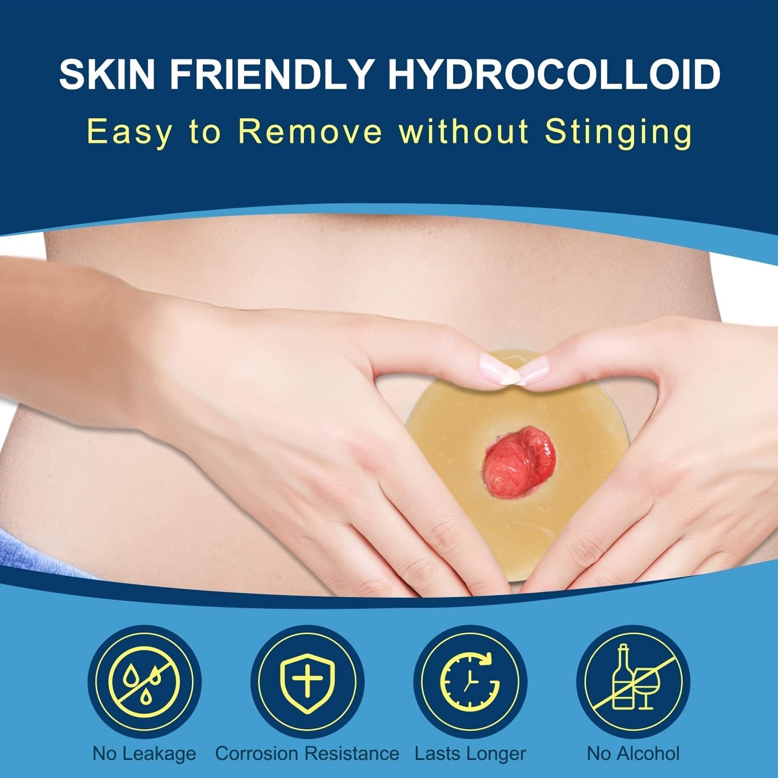 10 PCS Ostomy Barrier Rings, 2Mm Thickness Moldable Colostomy Rings, Medical Gra