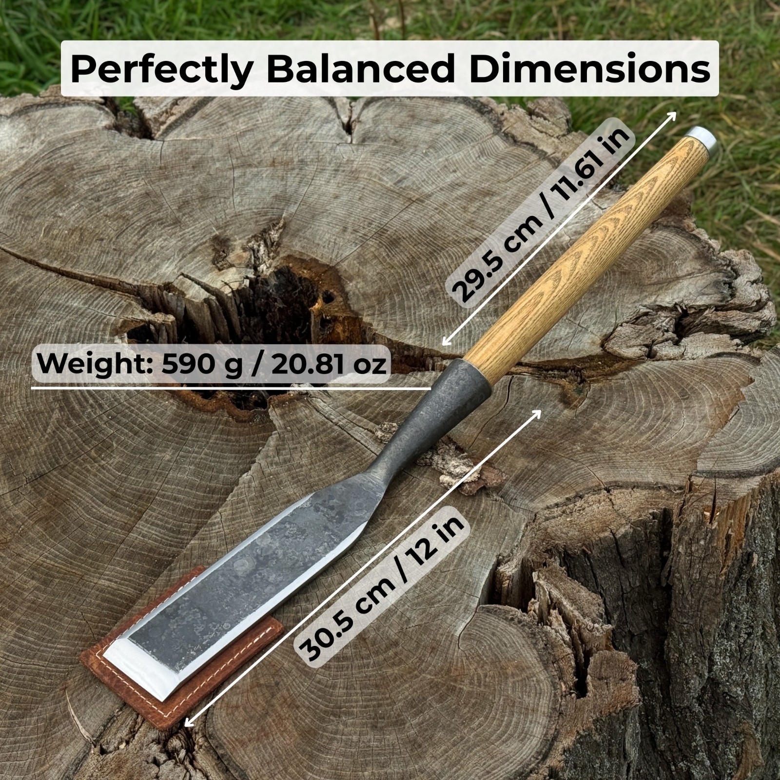 0.8''- 4'' Sizes Forged Timber Slick Chisel 52100 Carbon Steel Paring Wood Tool