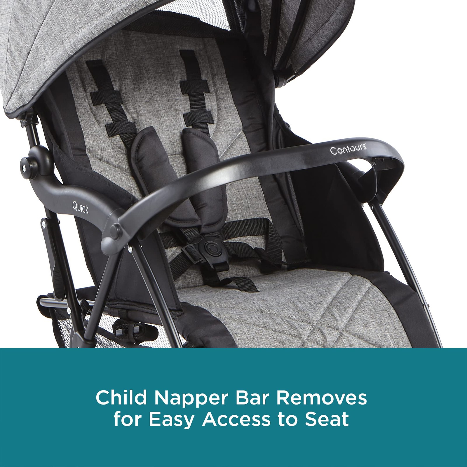 Contours Quick Lightweight Travel Toddler and Baby Stroller with Adapter Free...