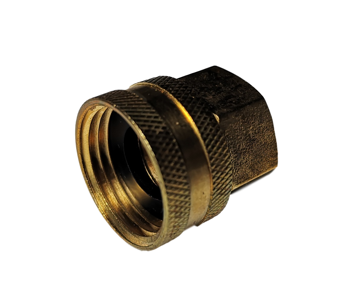 10 PIECES 1/2" FNPT X 3/4" FHT GARDEN HOSE THREADED SWIVEL ADAPTER, LEAD FREE