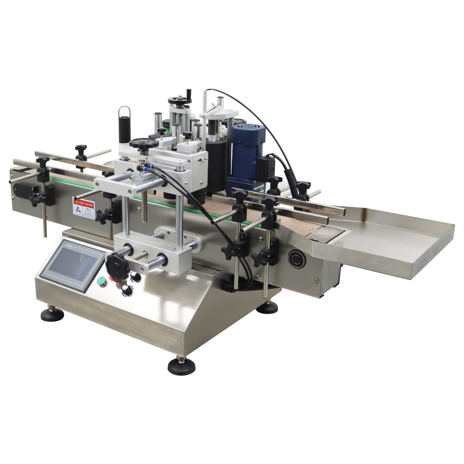 Automatic Round Bottle Labeling Machine Bottle/Can/Wine Labeler Full Label 110V