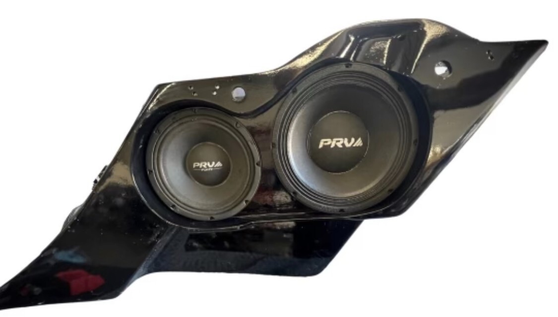 Harley Davidson custom 8" & 10" speaker insert for touring bagger flh saddlebags