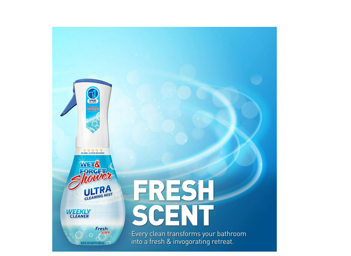Wet & Forget Shower Ultra Cleaning Mist, Fresh Scent, 16.9 fl oz